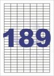  Etikett címke, 24, 4x10mm, 100 lap, 189 címke/lap