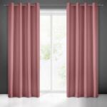 EUROFIRANY Rita egyszínű dekor függöny Sötét rózsaszín 140x250 cm