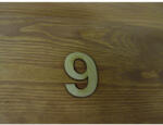  Natúr fa - Számok 9-es 10db/csomag - feliratokhoz és dekorációhoz