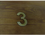  Natúr fa - Számok3-as 10db/csomag - feliratokhoz és dekorációhoz