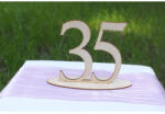  Natúr fa - Asztalszám 35-ös 15cm - feliratokhoz és dekorációhoz