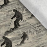 Takoy Szabadidő anyag/ futter Takoy 150cm retró síelők