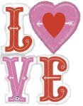 Balloons4party Balon folie LOVE si sageti 117 cm