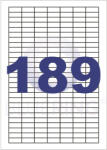 Bluering Etikett címke, 25, 4x10mm, 100 lap, 189 címke/lap Bluering® (10295) - iroszer24