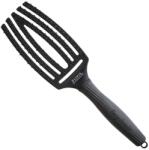 Olivia Garden Perie de Par Profesionala Olivia Garden Fingerbrush Mediu Negru Cu Peri Dubli