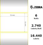 Zebra Etichete hartie 76 x 51mm Z-Select 2000T Zebra 76055 (76055)