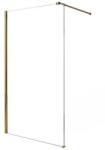 Mediterraneo Paravan dus sticla securizata easy clean walk-in 120x200 cm, auriu periat, Mediterraneo Foxy (W01SC01BG-120-V1)