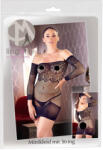 Mandy Mystery - rochie plasa cu detalii și chilot negru (S-L)