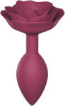 Love to Love Open Roses M - plug anal din silicon (roșu)