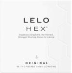 LELO Hex Original - prezervative latex premium - 3 bucăți