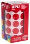 APLI Etikett, 20mm kör, kézzel írható, tekercsben, színes, APLI, piros 1700 etikett/csomag (LCA4861) - papiruniverzum