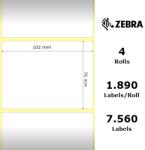 Zebra Etichete hartie 102 x 76mm Z-Select 2000D Zebra 880170-076 (880170-076)