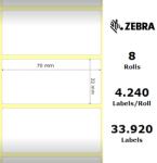 Zebra Etichete hartie 70 x 32mm Z-Select 2000T Zebra 76054 (76054)