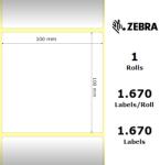 Zebra Etichete hartie 100 x 100mm Z-Perform 1000T Zebra 3004645 (3004645)