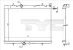 TYC 726-0020-R Radiator, racire motor