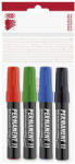  Alkoholos marker készlet, 3mm, kerek hegyű Ico 11, 4 klf. szín (9580007001)
