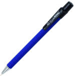  Golyóstoll nyomógombos, gumírozott kék test, Bluering® X6, írásszín kék - tonerklinika