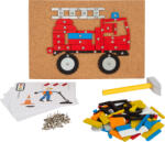 Legler - Small Foot Joc de constructie - Vehicule din oras - joc cu ciocan