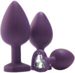 DreamToys Set de antrenament anal Flirts - set de dopuri anale (3 bucăți) (mov)