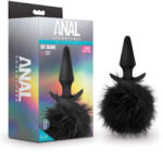 Anal Adventures Adventuri Anale Platinum - dildo anal cu coadă de iepure (negru)