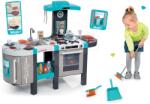Smoby Set bucătărie de jucărie Tefal French Touch Smoby cu gheaţă, aparat de cafea şi ustensile de curăţenie (SM311206-22) Bucatarie copii