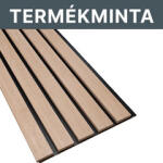 Decowall Termékminta: Essential falpanel: fa hatású lamella, HDF hátfalon - Natúr tölgy+fekete (1413040P - Termékminta)