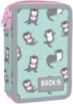 BackUP Penar școlar echipat Back Up DW - Otters In Love, cu 2 fermoare (93465) Penar