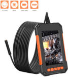  P40 8 mm-es ipari endoszkópos kamera 4, 3" LCD HD 1080P kézi vizsgáló borescope kamera IP67 autós csatorna ellenőrzés
