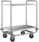 B. PRO cărucior de servire execuție grea SW 8x5-2 roți galvanizate