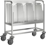 B. PRO Trolley cu farfurii TWH 1H 1-lateral înalt cu roți din plastic