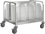 B. PRO Wagen de farfurii TWH 2N 2-sidet roți din plastic