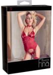 Abierta Fina - csillogó láncos felső és tanga (piros) - shop