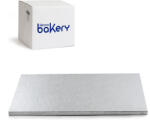 Decora Set 10 Platouri Tort Dreptunghiulare Argintii, 60 x 40 x H 1.2 cm (0931222.SET) Tava