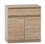 TEMPO KONDELA 2 ajtós komód egy fiókkal, tölgy sonoma, HANY NEW 007