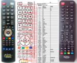 GENERAL XORO HTL-1546 - telecomandă compatibilă de marcă General