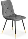 Halmar Scaun glamour Dalia, matlasat cu catifea, cadru metal, 45x50x86x47 cm