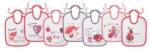 Lorelli Set 7 bavete, small, bumbac, inchidere cu snur, culori fetite Bavata