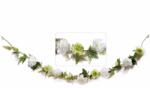 Decorer Ghirlanda flori artificiale peonia albe cm 230 H (A56.32.02)