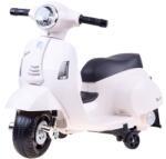 Jokomisiada Motocicleta electrica pentru copii, Mini Vespa GTS300, baterie 4mAh, Alba (PA0238 BI)