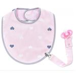 BabyJem Baveta cu suport pentru suzeta BabyJem (Culoare: Roz) (bj_4532) - copiicujucarii Bavata