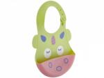 BabyJem Baveta BabyJem din silicon Soft Baby Bib (Culoare: Gri) (bj_6262) - copiicujucarii Bavata