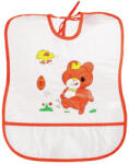 Sunny Baby Baveta plastic moale 30x35 cm Orange bear Sunny Baby (10141-1) Bavata