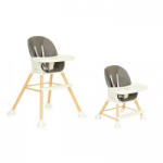 ECOTOYS Scaun de masa 2 in 1 pentru copii Ecotoys HA-018 - Gri (EDIHA-018GRAY) - copiicujucarii Scaun de masa bebelusi, inaltator