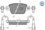 MEYLE set placute frana, frana disc MEYLE -ORIGINAL: True to OE. 025 237 1418 (025 237 1418)