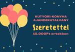  Kutyori 15 000 ft-os ajándékkártya