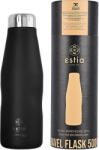 Estia Home Art Travel Flask Save the Aegean Sticlă Termos Oțel Inoxidabil 500ml Negru Midnight 01-7799 (01-7799)