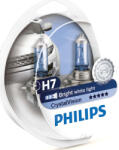 Philips Lămpi Autoturismului CrystalVision H7 Halogen 4300K Alb natural 12V 55W 2buc philips/12 (philips/12)