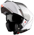 MT Helmets Genesis Alb lucios Cască Moto Flip-Up ECE 22.06 / DOT 1650gr cu Sunvisor MTH000KRA443 (MTH000KRA443)
