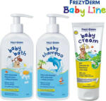 Frezyderm Gel de dus și Șampon cu Mușețel 300ml cu pompa & Baie pentru copii 300ml și cremă pentru copii 175ml frezydermpp4 (frezydermpp4)