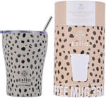 Estia Home Art Coffee Mug Save The Aegean Reciclabil Pahar Termos Oțel inoxidabil Fără BPA 350ml Leopard Taupe cu Pai 01-16852 (01-16852)